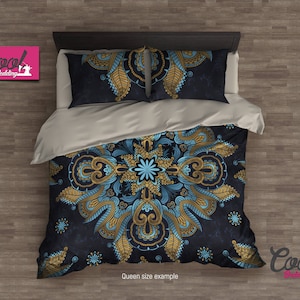 Luxury Duvet Cover Set – Bohemian Mandala Bedding with Shabby Chic Style – Elegant Boho Bedroom Decor & Comforter Cover by CoolBedding, B20