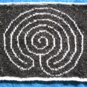 Indio Chakra-Vyhua laberinto digital descarga de tejer gráfico / patrón - portátil, tamaño de lap o escritorio, herramienta de meditación, espiritual, divertido