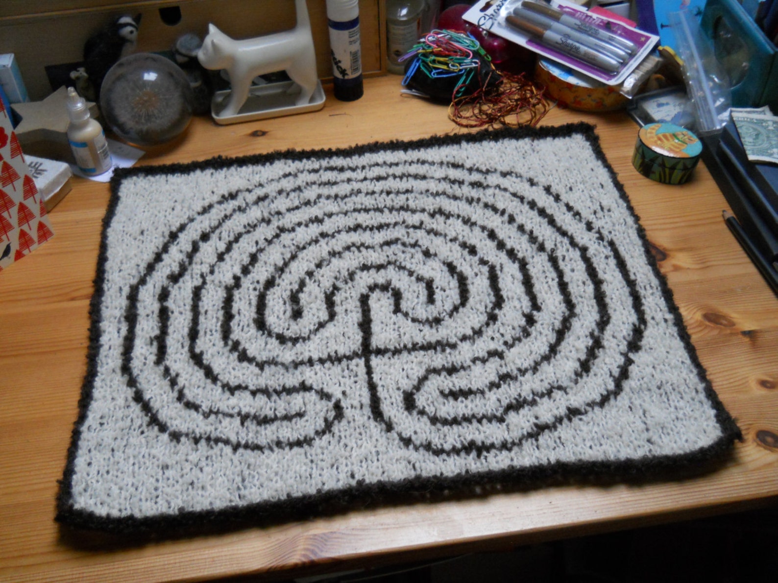 Classical Labyrinth Digital Download Knitting Chart / Pattern Etsy