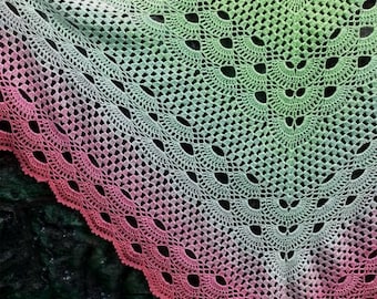 Häkelmuster  Dreieckstuch Jelena