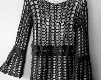 Hippie crochet sweater