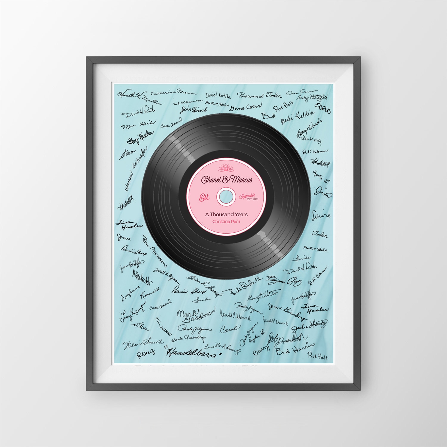 Wedding Song Guest Book Custom Record wedding guestbook and Etsy