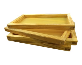 SILK SCREEN FRAME for Screen Printing (12x16") high quality mesh White or Yellow