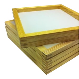6 Wood Silkscreen Frames 20 X 24 Mesh White or yellow mesh