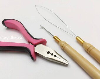 Items Similar To Feather Hair Extension Pink Pliers Tool Kit For