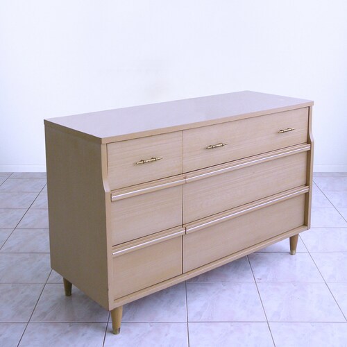 White Oak Modern Dresser Etsy