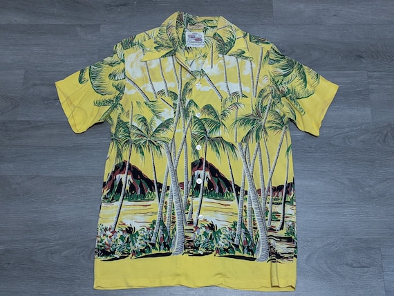 Vintage 1940s Duke Kahanamoku Hawaiian Shirt From Here to Eternity