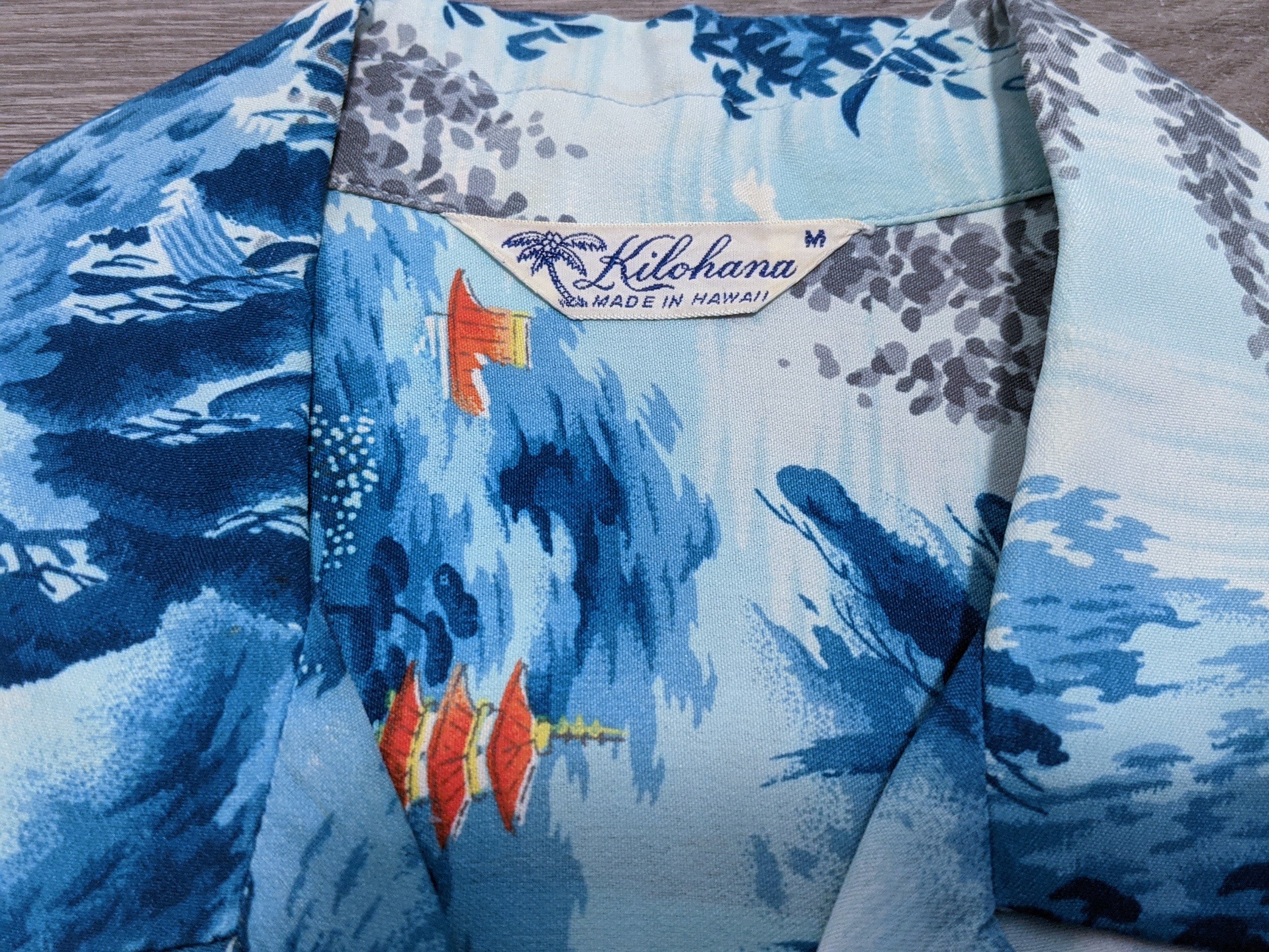 Vintage 1950s KILOHANA RAYON CREPE Hawaiian Shirt - Etsy