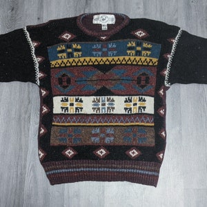 vintage 1990s 100% wool SOUTHWESTERN sweater