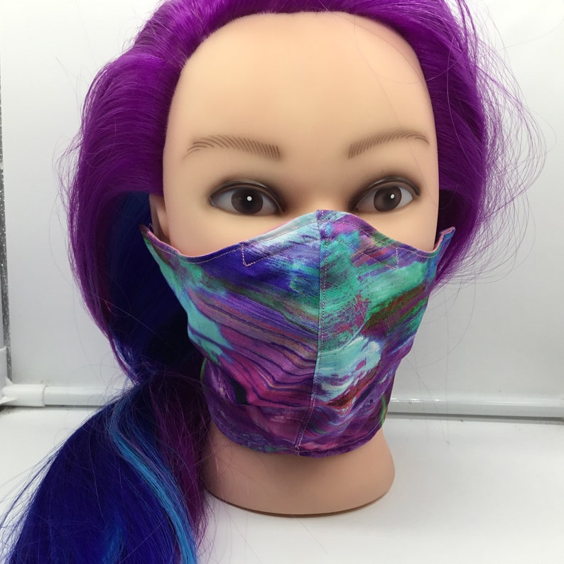 Cotton Face Mask with nose wire 3 layer 3 layer mask Etsy