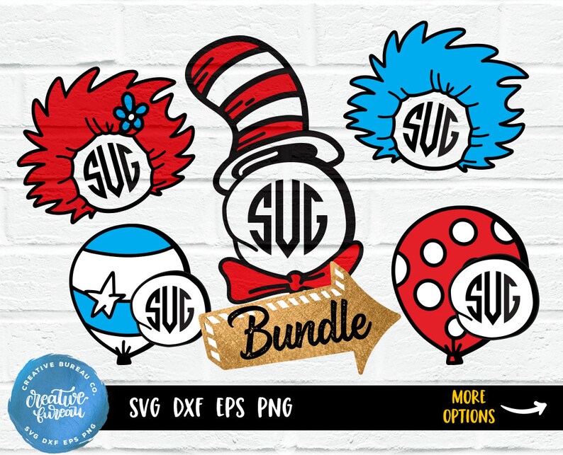 Download Svg Bundle Cat Hat Svg Dxf Cut File Monogram Frame Svg Cut Etsy PSD Mockup Templates