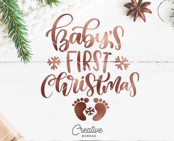 Download Baby's First Christmas SVG DXF Cut File Christmas SVG Dxf ...