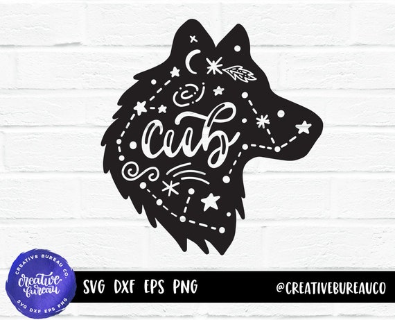 Download Wolf Cub Svg Dxf Cuttable File Wolf Svg Dxf Cutting File Etsy