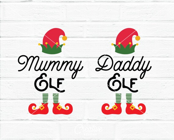 Download Elf Family Svg Dxf Cut File Elf Christmas Vector Christmas Etsy