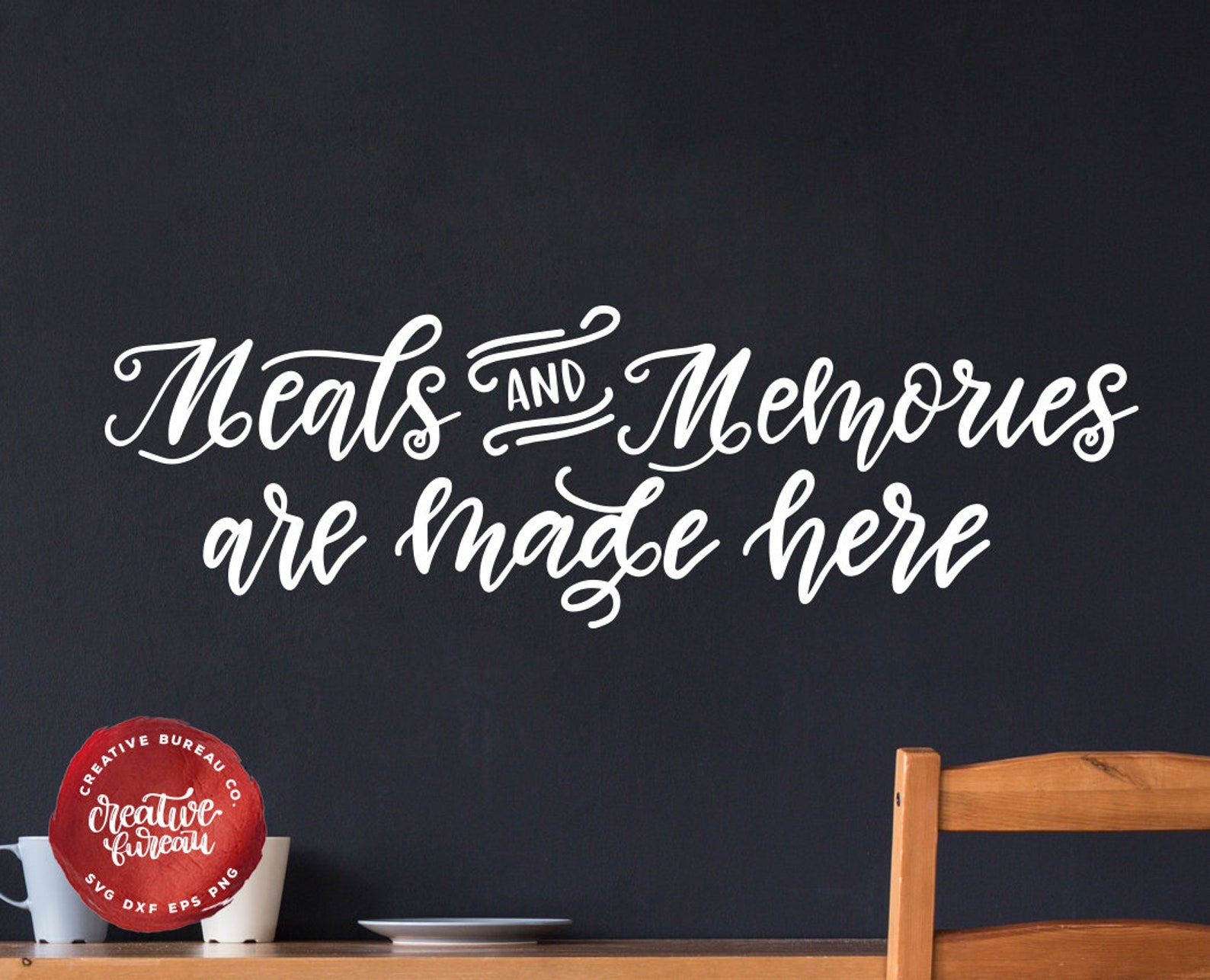 Meals and Memories Are Made Here SVG DXF Cut File Dining Svg Etsy