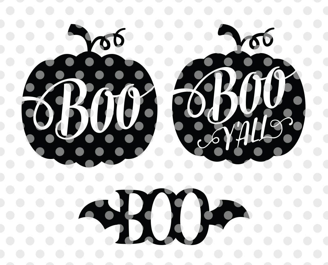 Halloween SVG Boo Svg Halloween Cut File Boo Ya'll Cut - Etsy