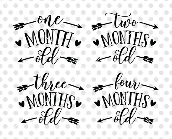 Download Age Months Baby Svg Dxf Cutting File Baby Onesie Svg Dxf Cut Etsy