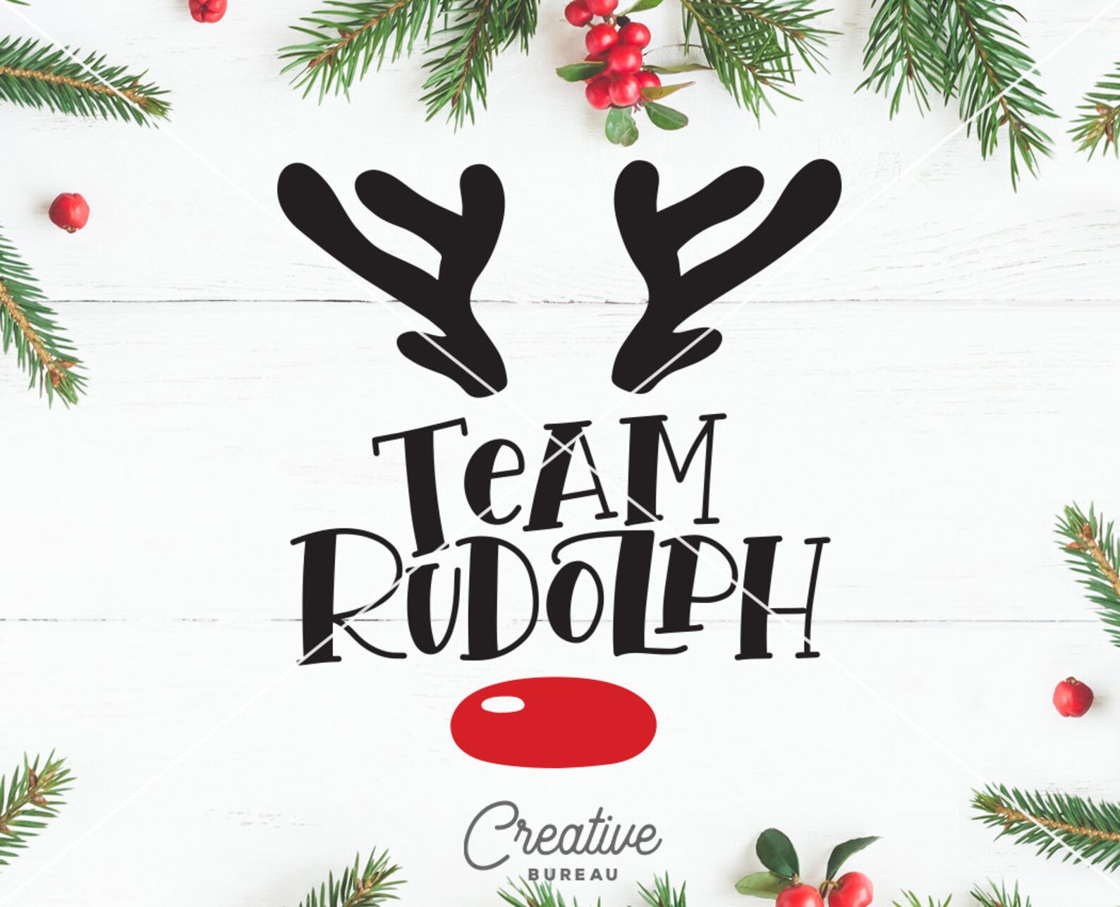 Team Rudolph SVG DXF Cut File Christmas SVG Dxf Cutting File - Etsy