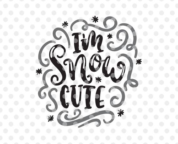 Snow Cute Svg Dxf Cut File Christmas Vector Snowman Svg Dxf Etsy