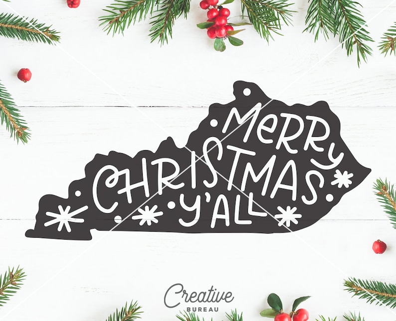 Download Kentucky Christmas SVG DXF Cut File US Svg Dxf United ...