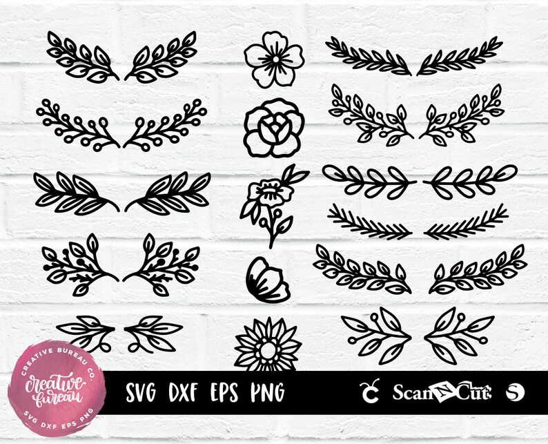 Download Dividers SVG DXF Cut File Leaves Dividers Svg Dxf Cut File ...