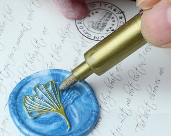 Decorative pen, art, DIY, special seal, gold and silver color markers