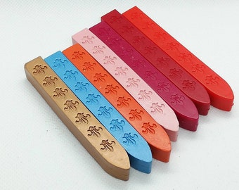 Sealing wax in sticks (1 piece) #sealing wax#seal#colours #personalized stamp #wedding#matrinomio #print #participations #personal seal