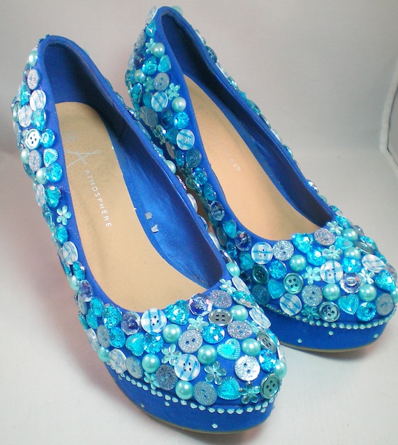 blue crystal shoes