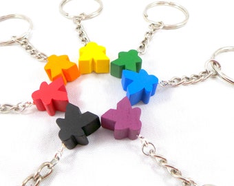 Dice Key Ring Key Chain - Keyring Keychain Multi Colour D&D board game  boardgame