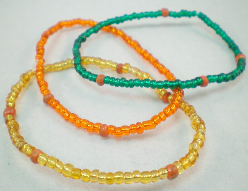fall jewelry stacking seed bead bracelet set rustic Autumn jewellery earthy stack bracelets stretch bracelet boho bracelet pumpkin