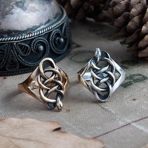 Handcrafted snake ring, viper school ring, gothic ring, magic ring, Fairy Tales ring, serpent ring, reptile, venom ring