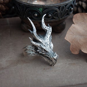 Handcrafted Dragon Head Ring Fantasy Ring Gothic Ring Magic - Etsy