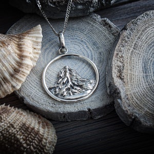 Silberkette, Silberkette, Bergsteiger, Alpinist, 925 Silberanhänger, 925 Silberkette, Silberkette, 925 Silber