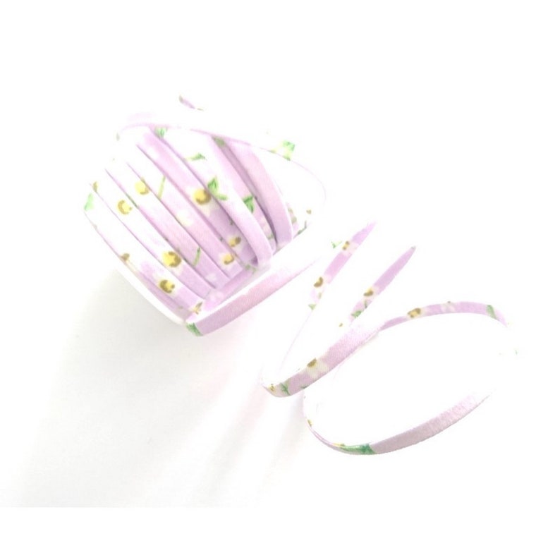 Spaghetti flat cord 5mm purple lilac 50 centimeters