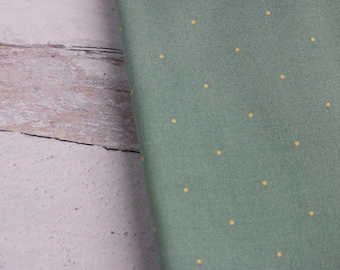 Tela de algodón con lunares verdes - Sweet Sixteen - Media yarda