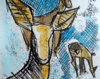 Three deer - three deer - drei Hirsche