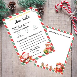 Carta a Papá Noel para imprimir Carta a Papá Noel fácil de usar