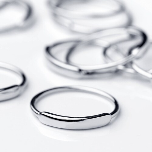 5 Pcs Wholesale Silver Finish Rings Silver Plated Ring Etsy