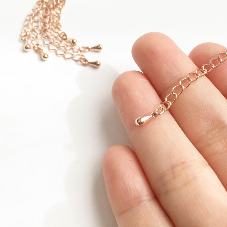 10 Pcs Chain Extender Jewelry Supply Craft Supplies Rose Etsy
