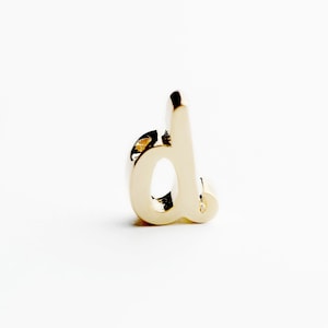 Gold Regular Size Cursive D Initial Charm GRI-D