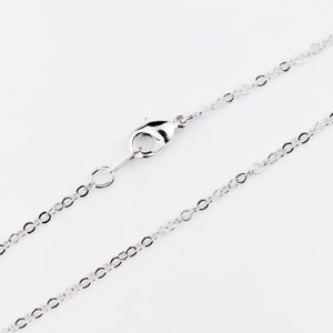 19inch SILVER Necklace Chain, Jewelry Supply, Jewelry Findings, MignonandMignon, CHNL-S