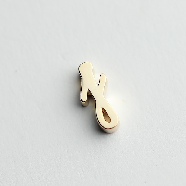 Gold Regular Size Cursive J Initial Charm GRI-J