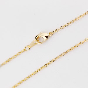 19inch GOLD Necklace chain, Jewelry Supply, Craft Supplies, Mignon and Mignon Supply CHNL-G