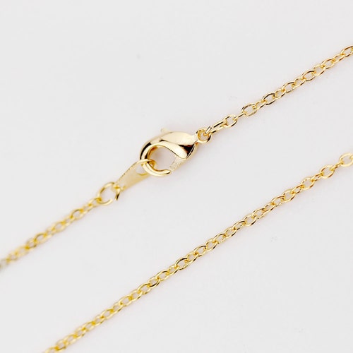 19inch Gold Necklace Chain Jewelry Supply Craft Supplies Etsy