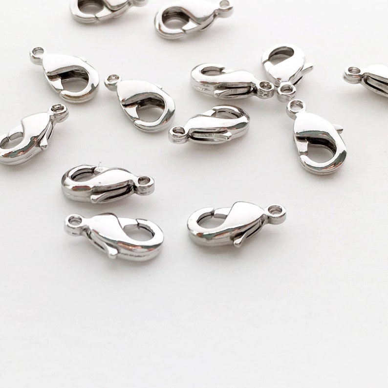 10 Lobster Claw Clasp Jewelry Supply Craft Supplies Mignon Etsy