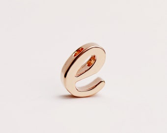 Rosegold Regular Size Cursive E Initial Charm RRI-E