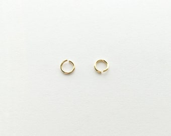 10g(Approx. 250ea) GOLD Plated O Shaped Jump Rings - 10GJO-G