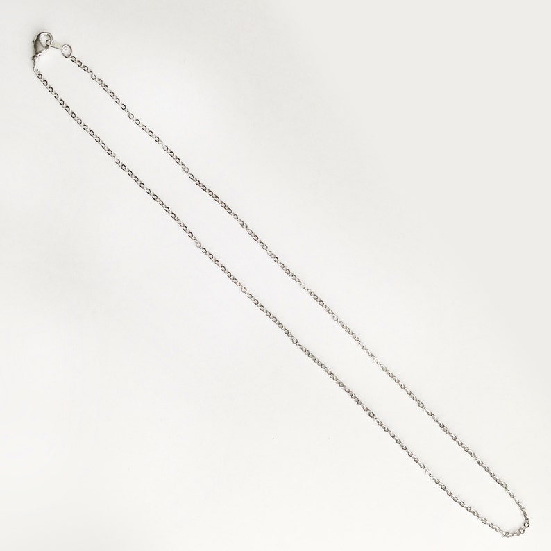 10 pcs SILVER necklace chain, Jewelry Supply, Craft Supplies, Mignon and Mignon Supply 10PCHN-S image 3