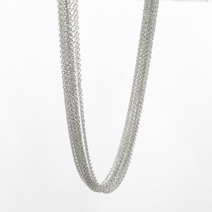 10 pcs DAINTY SILVER necklace chain, Brass Chain, Bar Chain, Mignon and Mignon Supply 10PCHND-S image 4