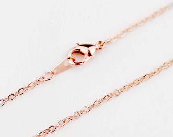 19inch ROSEGOLD Necklace chain, Jewelry Supply, Craft Supplies, Mignon and Mignon Supply CHNL-R
